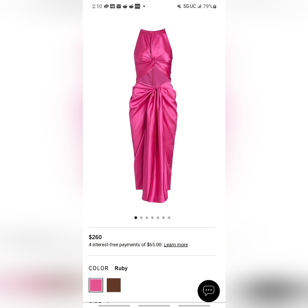 Andrea iyamah reni dress nwt sz small